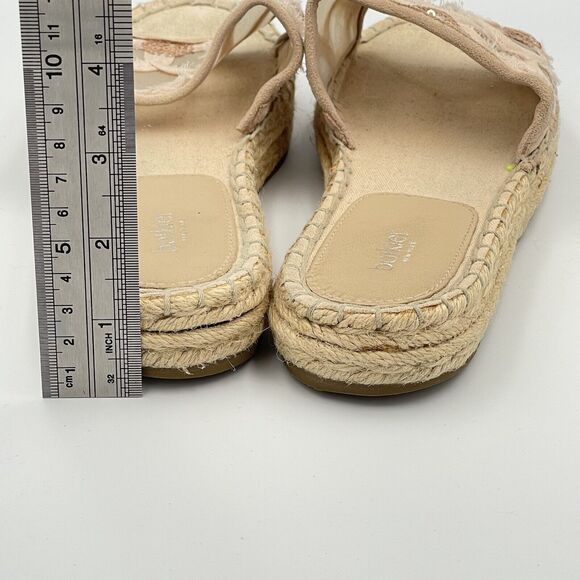 Botkier JENNY Pink Espadrille Slide Sandals WOMENS SIZE 6 Shoes Embroidered Glam - Picture 7 of 9
